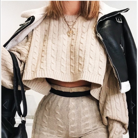 cream aviator jacket